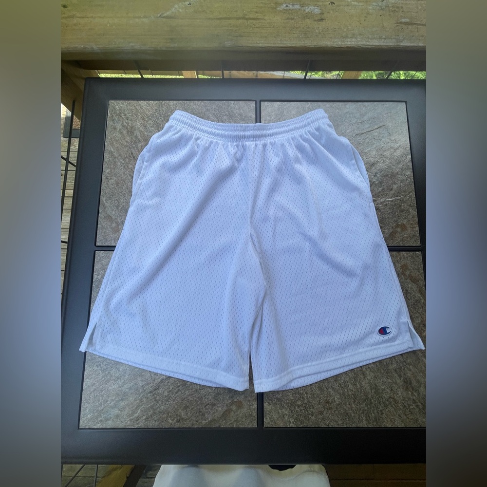 Champion Men's Athletic Shorts in White